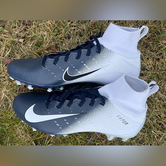 New 15 16 Nike Vapor Untouchable Pro TD 3 Football Cleats Navy Blue - Picture 12 of 13